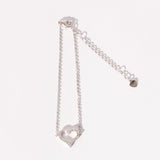 Open Heart Diamond Bracelet