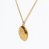 Edwina Vintage Round Locket - Gold