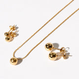 Gold Ball Hardware Earrings